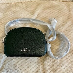 Coach Amazon Darm Green Leather Shoulder Bag - Serena